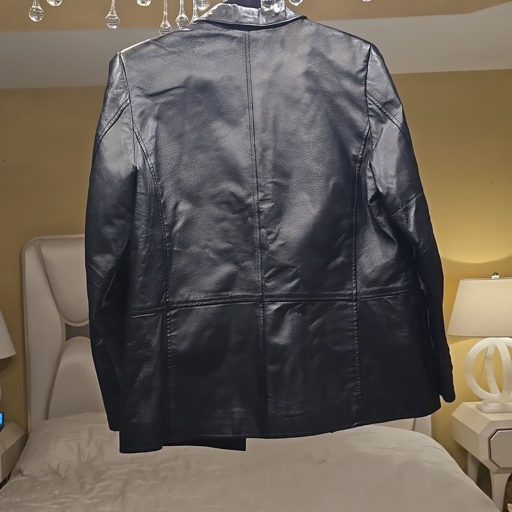 Clio Black Leather Jacket - Picture 5 of 14
